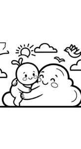 coloriage Nuage updated a dessiner et imprimer