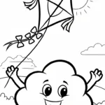coloriage Nuage updated pour primaire