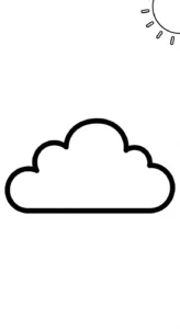 coloriage Nuage updated à imprimer pdf