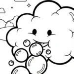 coloriage Nuage updated à imprimer pour enfant de 9 ans