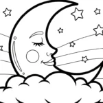 coloriage Nuage updated à imprimer pour enfant de 6 ans