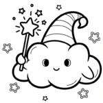 coloriage Nuage updated à imprimer pour enfant de 12 ans