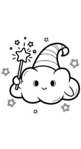 coloriage Nuage updated à imprimer pour enfant de 12 ans