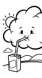 coloriage Nuage updated pour bebe a imprimer