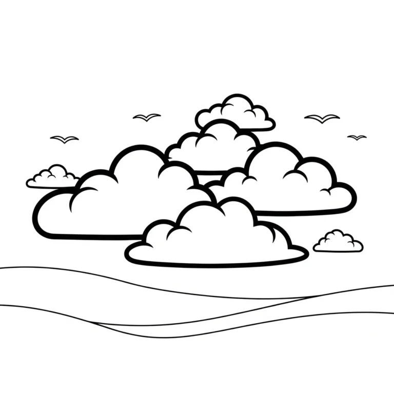Tranh tô màu Nuage