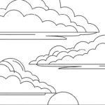 coloriage Nuage updated à imprimer pour enfant de 4 ans