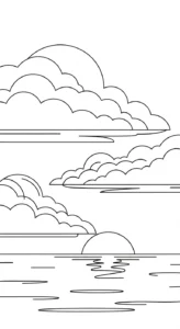 coloriage Nuage updated à imprimer pour enfant de 4 ans