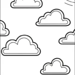 coloriage Nuage updated à imprimer pour enfant de 9 ans