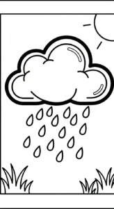 coloriage Nuage updated à imprimer pour enfant de 3 ans
